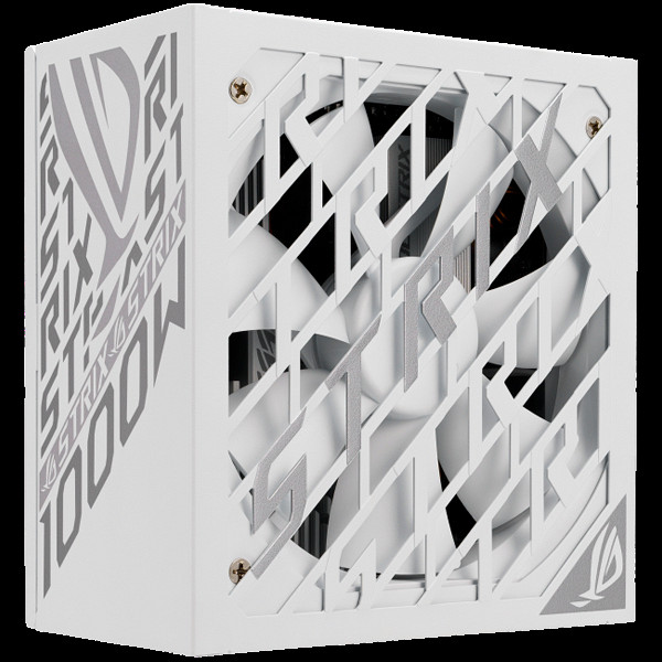 ASUS ROG Strix 1000W Platinum White Edition modularni napajalnik, ATX 3.1 kompatibilen, 80 PLUS Platinum, 10 let garancije, bel