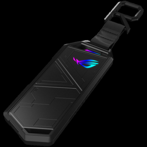 ASUS ROG Strix Arion M.2 NVMe SSD zunanje ohišje - USB 3.2 Gen 2x1 Type-C (10 Gbps), priložen kabel USB-C in USB-A, podpora za 2230/2242/2260/2280, Aura Sync