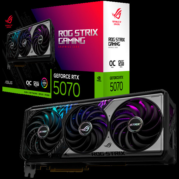 ASUS ROG STRIX GeForce RTX 5070 OC 12GB GDDR7 ROG-STRIX-RTX5070-O12G-GAMING grafična kartica