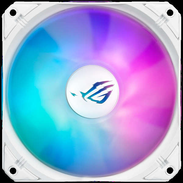 ASUS ROG Strix LC III 360 ARGB LCD White Edition vodno hlajenje za procesor, trije 120mm ROG ARGB ventilatorji, Aura Sync, belo