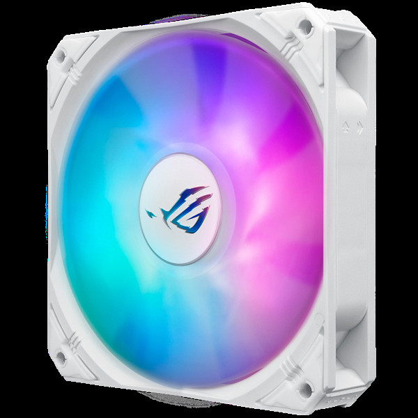 ASUS ROG Strix LC III 360 ARGB LCD White Edition vodno hlajenje za procesor, trije 120mm ROG ARGB ventilatorji, Aura Sync, belo