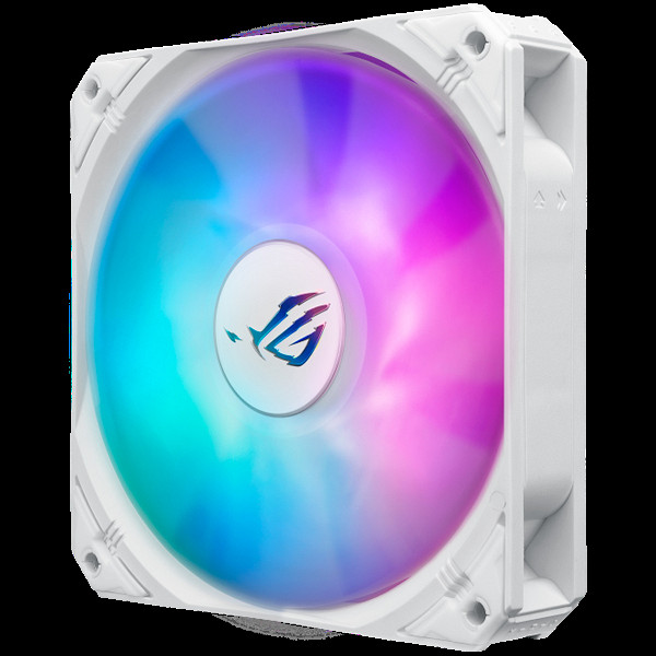 ASUS ROG Strix LC III 360 ARGB White Edition vodno hlajenje za procesor, trije 120mm ROG ARGB ventilatorji, Aura Sync, belo