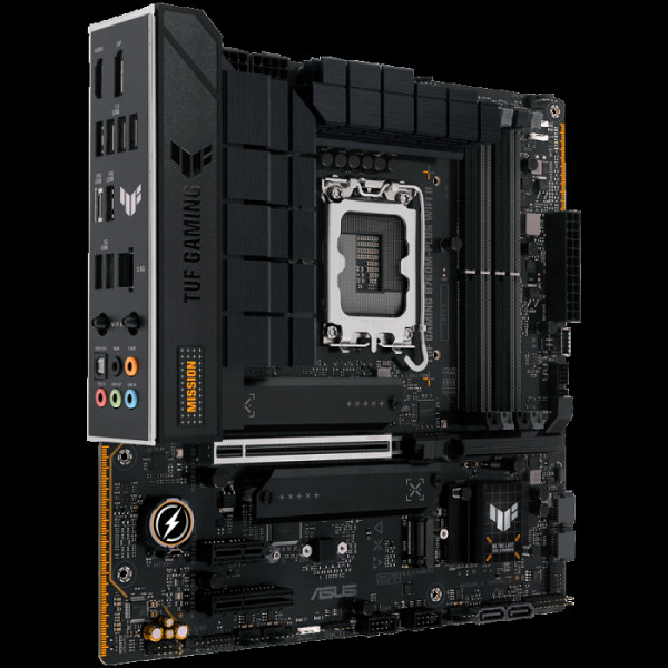 ASUS TUF GAMING B760M-PLUS WIFI II LGA1700 mATX osnovna plošča - Intel B760, 4xDDR5, 3xM.2, 4xSATA, 2.5Gb LAN, WiFi 6E, BT, 1xDP, 1xHDMI, Aura Sync