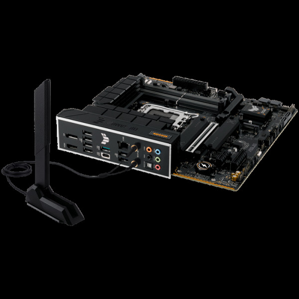 ASUS TUF GAMING B760M-PLUS WIFI II LGA1700 mATX osnovna plošča - Intel B760, 4xDDR5, 3xM.2, 4xSATA, 2.5Gb LAN, WiFi 6E, BT, 1xDP, 1xHDMI, Aura Sync