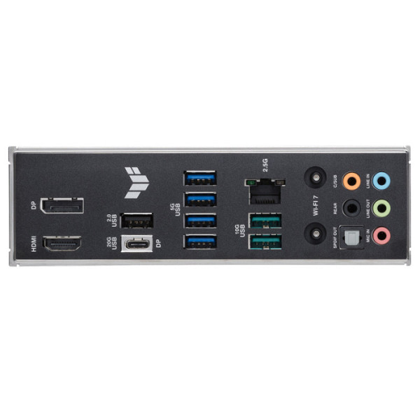 ASUS TUF GAMING B860M-PLUS WIFI LGA1851 mATX osnovna plošča - Intel B860, 4xDDR5, 3xM.2, 4xSATA, 2.5Gb LAN, WiFi 7, BT, 1xDP, 1xHDMI, 1xUSB 20Gbps port (USB Type-C), Aura Sync