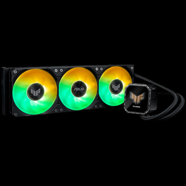 ASUS TUF Gaming LC III 360 ARGB LCD vodno hlajenje za procesor, trije 120mm ARGB ventilatorji, Aura Sync