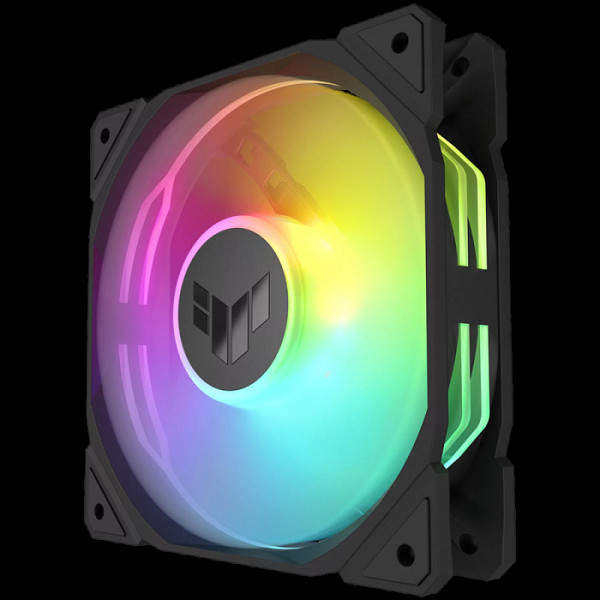 ASUS TUF Gaming TR120 ARGB ventilatorji, 3x 120mm PWM, črni