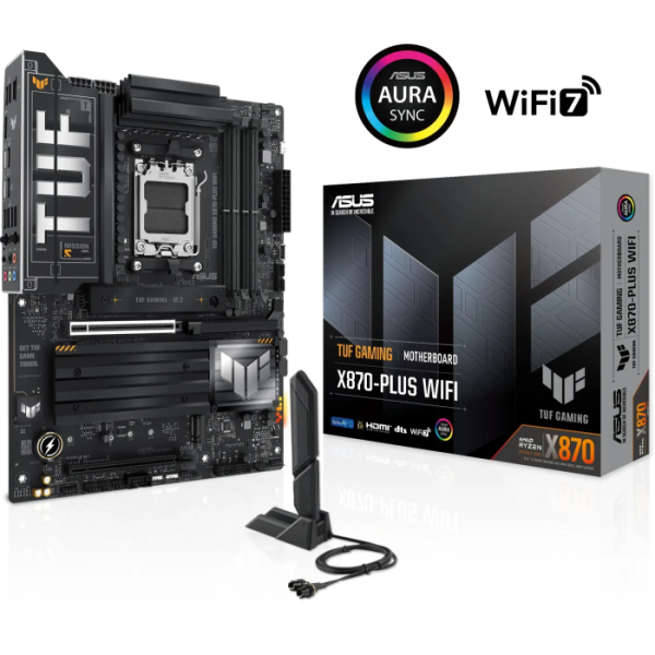 ASUS TUF GAMING X870-PLUS WIFI AM5 DDR5 RGB gaming ATX osnovna plošča
