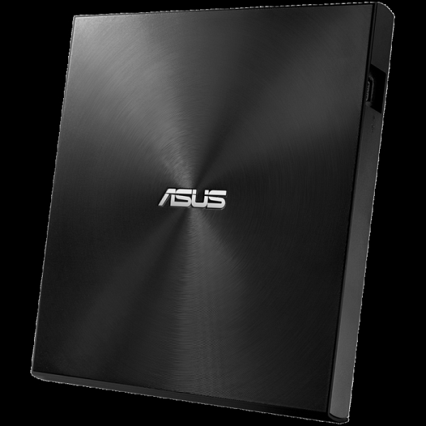 ASUS ZenDrive U9M Črno - ultra-tanko prenosno 8X DVD zapisovalec z M-DISC podporo za doživljenjsko varnostno kopiranje podatkov, združljivo z USB Type-C in Type-A za Windows in Mac OS