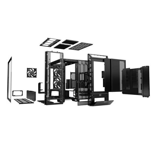 BE QUIET! DARK BASE PRO 901 (BGW50) RGB Full Tower okno črno ohišje