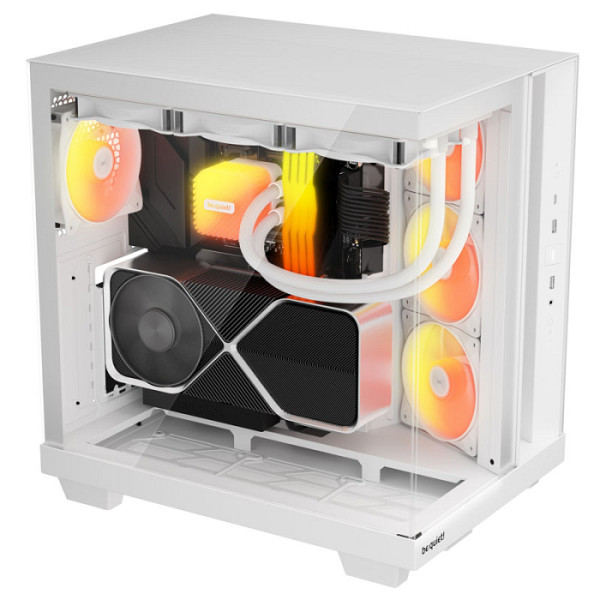 BE QUIET! Light Base 500 LX (BGW86) midi-ATX RGB okno belo ohišje