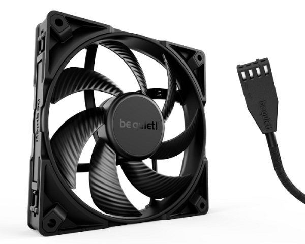 BE QUIET! Silent Wings PRO 4 (BL099) 140mm 4-pin PWM črn ventilator