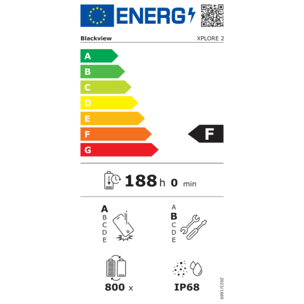Blackview pametni robustni telefon XPLORE 2 Projector 12/256GB, črn