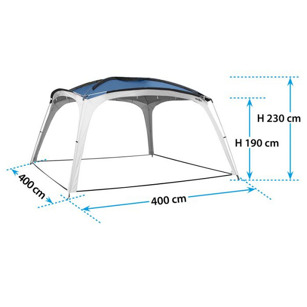 BRUNNER paviljon Medusa II 0102030N.C30 400x400 cm moder