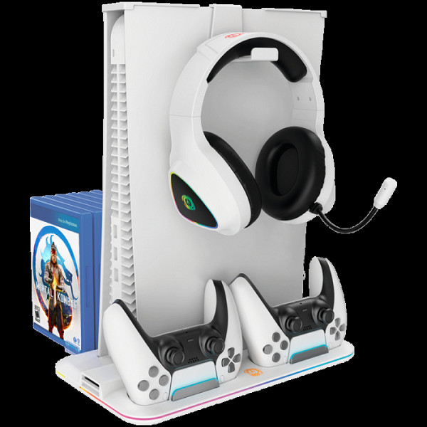 CANYON cooling stand CS-5 RGB PS5 Charge White