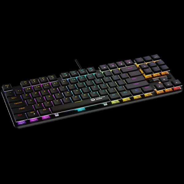 CANYON GAMING Cometstrike TKL GK-50 - gaming žična tipkovnica, črna - SLO gravura