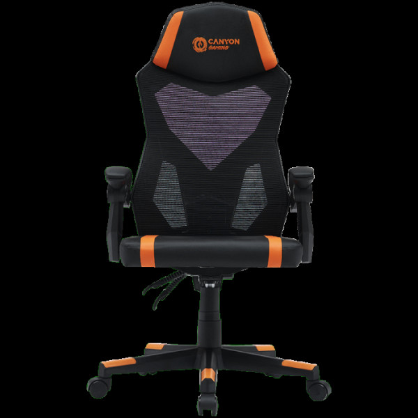 CANYON gaming stol Flow MCH01 Mesh, črno-oranžen