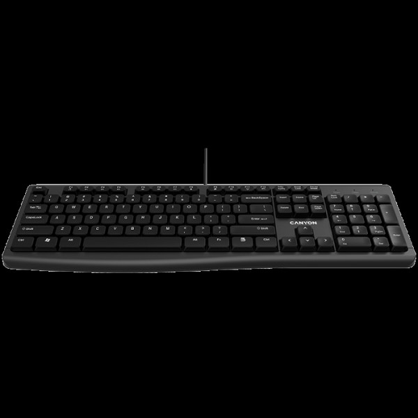 CANYON KB-50 - žična tipkovnica, črna - SLO gravura