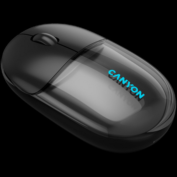 CANYON mouse OnClick 24 BT/ Wireless Transparent/Black