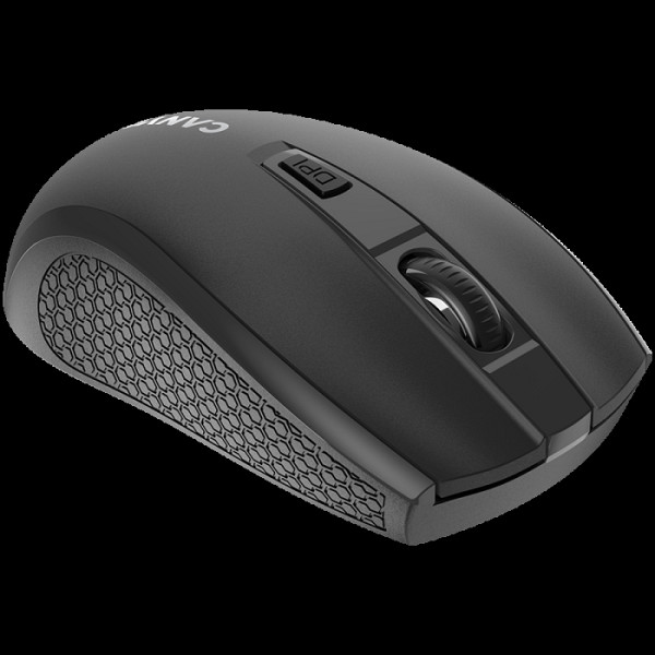 CANYON MW-7, brezžična miška 2,4 GHz, 6 gumbov, DPI 800/1200/1600, z 1 AA baterijo, velikost 1106037 mm, teža 58 g, črna.