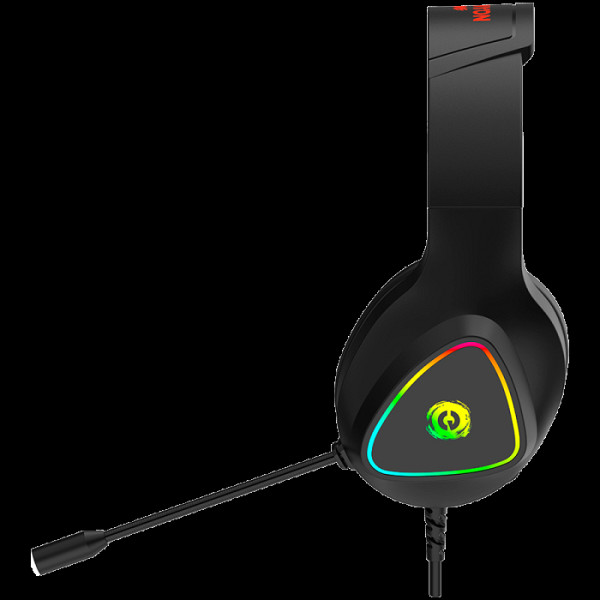 CANYON Shadder GH-6, RGB gaming slušalke z mikrofonom, črne