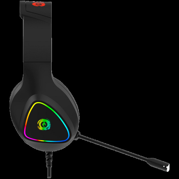 CANYON Shadder GH-6, RGB gaming slušalke z mikrofonom, črne