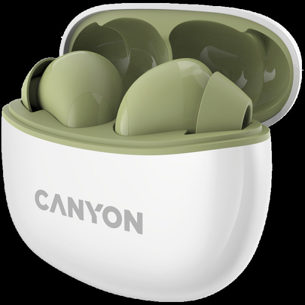 Canyon TWS-5 brezžične slušalke, zelene (CNS-TWSGR)