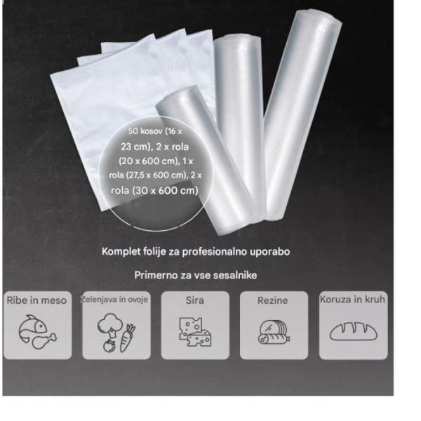 CASO komplet folij 5 16 × 23 cm, 20 × 30 cm, 30 × 40 cm