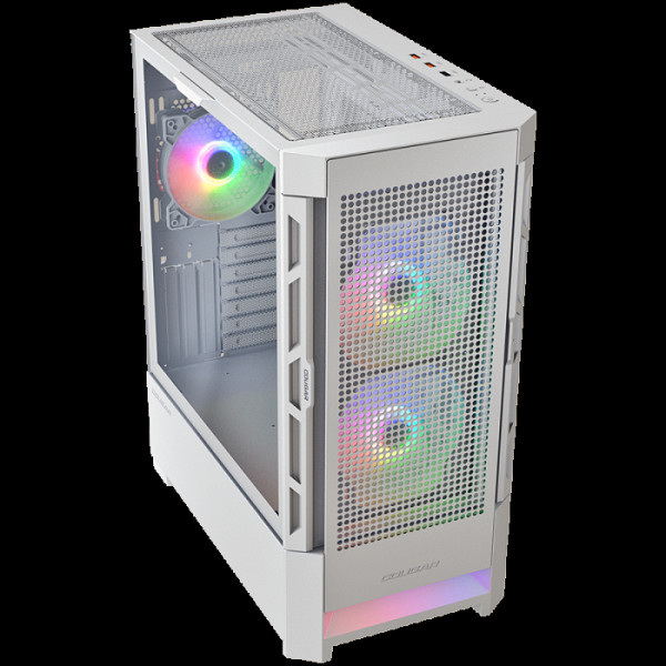 COUGAR AIRFACE RGB - ohišje za računalnik, Mid Tower, belo