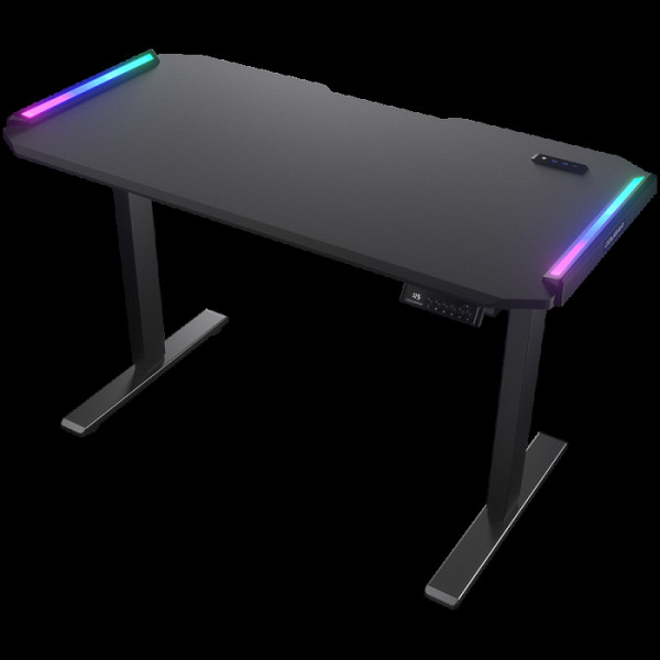 COUGAR E-DEIMUS 120 - električna gaming miza, RGB, črna