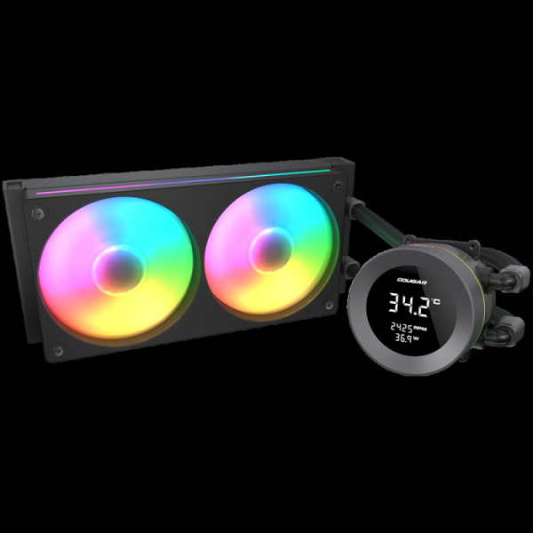 COUGAR Poseidon Vistek ARGB 240 AiO Liquid Watercooling - Black
