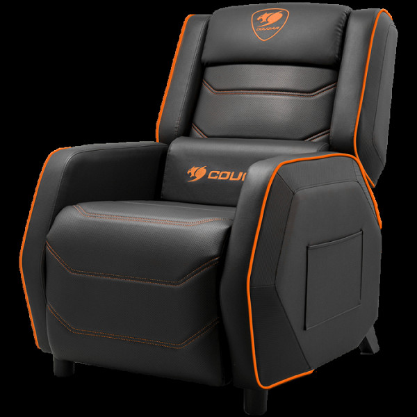 COUGAR RANGER S - gaming sofa, črno/oranžna