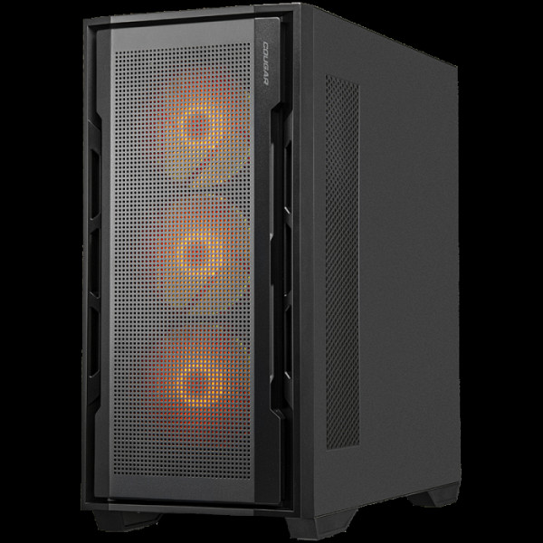 COUGAR UNIFACE RGB PC Case, Mid Tower, Black