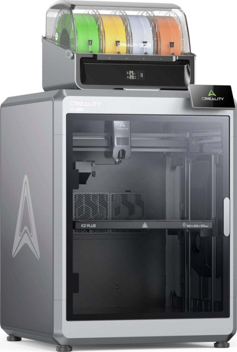 CREALITY 3D tiskalnik K2 Plus Combo [350x350x350, 600 mm/s, 30.000 mm/s]