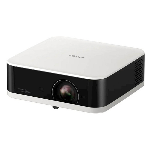 Diamantno bel Epson Lifestudio Pop EF-61W, prenosni projektor Smart, Sound by Bose, Google TV, Full