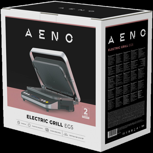 Električni žar, 2000W, 2 načina ogrevanja (spodnji žar, oba žara), 6 prednastavljenih programov, velikost plošče 320*220mm