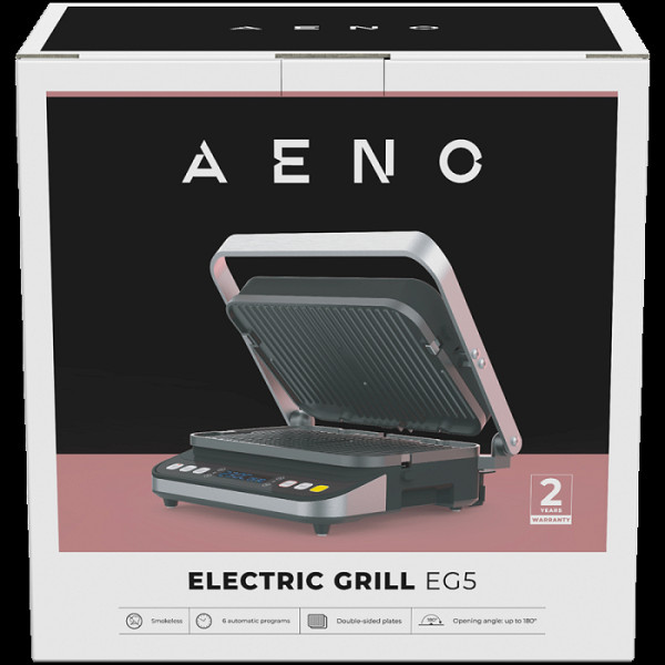 Električni žar, 2000W, 2 načina ogrevanja (spodnji žar, oba žara), 6 prednastavljenih programov, velikost plošče 320*220mm