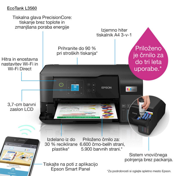 EPSON EcoTank L3560 MFP 33ppm