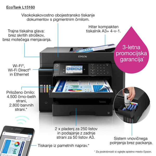 EPSON L15160 MFP Color WF A3