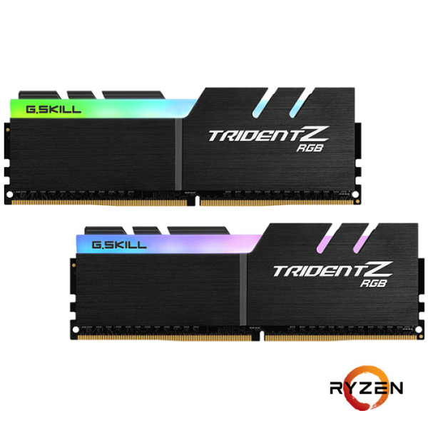 RAM DDR4 16GB Kit (2x 8GB) PC4-28800 3600MT/s CL18 1.35V, G.SKILL Trident Z RGB