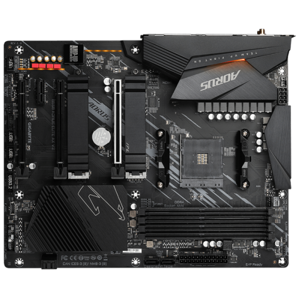 GIGABYTE B550 AORUS ELITE AX V2, DDR4, SATA3, USB3.2Gen2, DP, 2.5GbE, WIFI, AM4 ATX
