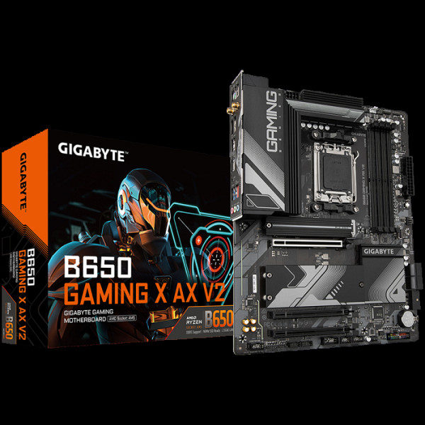 GIGABYTE B650 GAMING X AX V2, DDR5, SATA3, USB3.2Gen2x2, DP, 2.5GbE, WiFi 6E, AM5 ATX