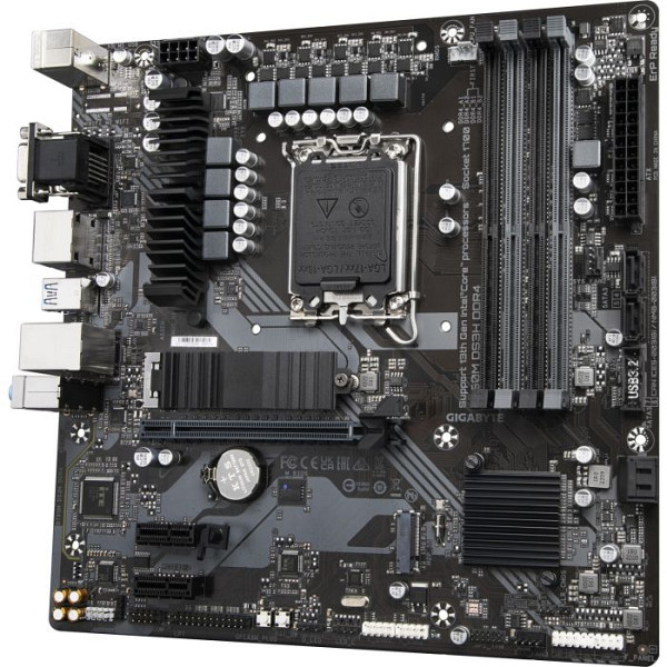 GIGABYTE B760M DS3H DDR4 LGA1700 mATX osnovna plošča - Intel B760, 4xDDR4, 2xM.2, 4xSATA, 2.5Gb LAN, 1xD-SUB(VGA), 2xDP, 1xHDMI