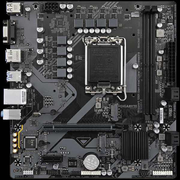 GIGABYTE B760M E LGA1700 mATX osnovna plošča - Intel B760, 2xDDR5, 2xM.2, 4xSATA, 1Gb LAN, 1xD-SUB(VGA), 1xDP, 1xHDMI
