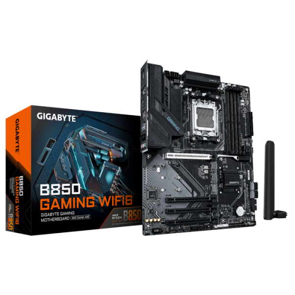 GIGABYTE B850 GAMING WIFI6 AM5 ATX osnovna plošča - AMD B850, 4xDDR5, 3xM.2, 4xSATA, 1Gb LAN, WiFi 6, BT, 1xDP, 1xHDMI