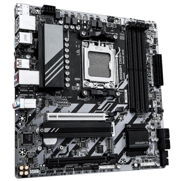 GIGABYTE B850M DS3H AM5 mATX osnovna plošča - AMD B850, 4xDDR5, 2xM.2, 4xSATA, 2.5Gb LAN, 2xDP, 1xHDMI