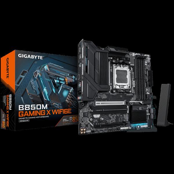 GIGABYTE B850M GAMING X WIFI6E, DDR5, SATA3, USB3.2Gen2, DP, 2.5GbE, WiFi 6E, AM5 mATX