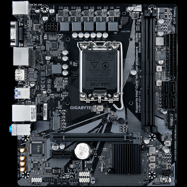 GIGABYTE H610M S2H V2, DDR5, SATA3, DP, USB3.2Gen1, LGA1700 mATX