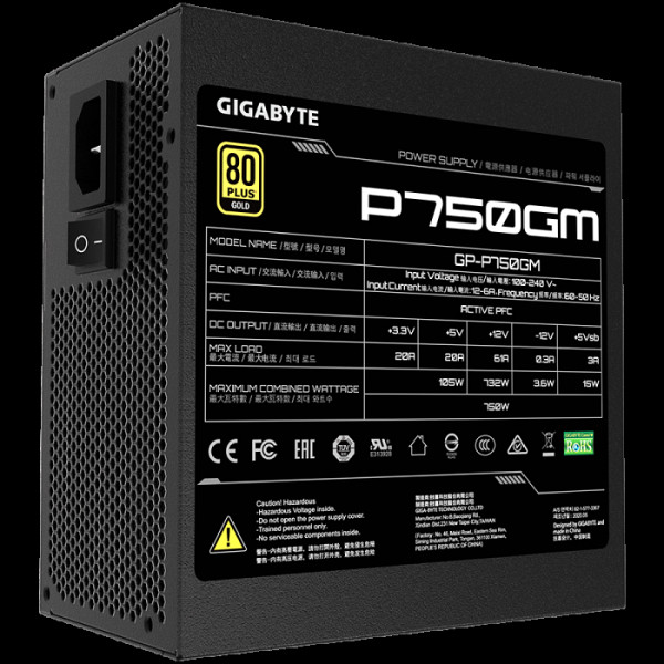 Gigabyte P750GM GOLD modularni napajalnik