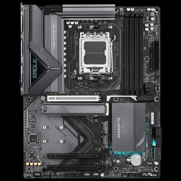 GIGAYBTE X870 EAGLE WIFI7 AM5 ATX osnovna plošča - AMD X870, 4xDDR5, 3xM.2, 4xSATA, 2.5Gb LAN, WiFi 7, BT, 1xHDMI, 2xUSB4 Type-C